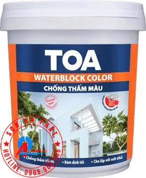 TOA Water Block Color - Chống thấm màu 6Kg